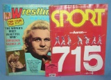 Pair of vintage sports magazines