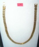 High quality gold tone link necklace