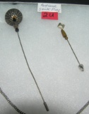 Pair of antique stick pins