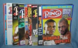 Group of vintage boxing magazines