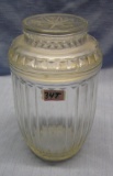 Vintage all glass country store style candy jar