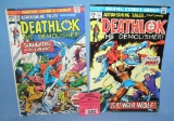 Pair of vintage Deathlok comic books circa 1974