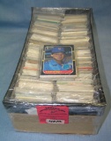 Large box of vintage baseball cards