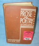Prose and Poetry of England the new series circa 1935