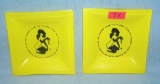 Pair of Playboy Club ash trays