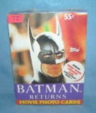 Box of vintage unopened Batman cards