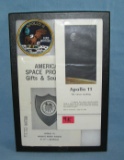 Space collectibles inc.  Apollo 11, Apollo 16 and more