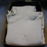 Box of quality modern shirts and turtlenecks