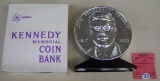 John F Kennedy Bicentennial coin bank
