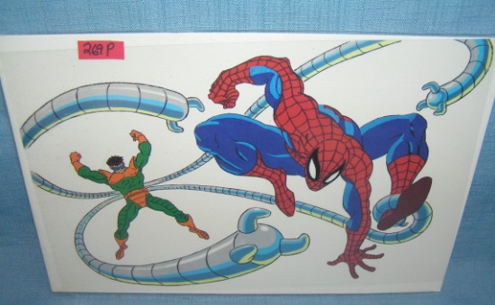 Vintage Spiderman comic character cell