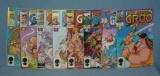 Group of vintage Marvel comic books featuring Groo