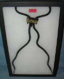 Vintage Batman cast metal rope and nickle string tie