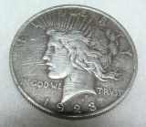 1923 Lady Liberty peace silver dollar