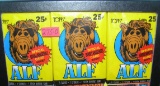 Group of 3 vintage unopened Alf nonsports card packs