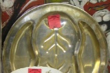 Large antique silver plated serving platter