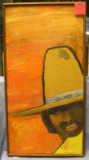 Mexican style oil on canvas board