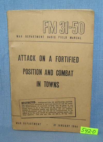 WWII attack on a fortified position book
