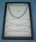 Collection of sterling silver necklaces and ring