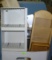 Box full of stationery and office supplies