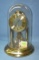 Bucherer quartz brass and glass dome clock