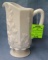 Great early grape decorated Milk Glass pitcher