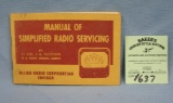 Manual of Simplified Radio Servicing booklet