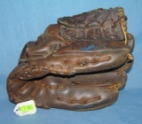 Early Jack Fisher autographed model baseball glove