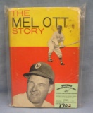 Vintage Mel Ott baseball book