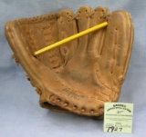 Vintage leather baseball glove by National