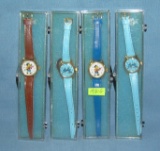 Mickey Mouse and Smurfs character watches
