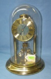 Bucherer quartz brass and glass dome clock