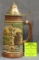 Vintage German beer stein with pewter lid