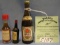 Group of three vintage miniature bottles