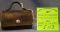 Antique leather doctors bag salesman sample