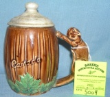 Early Canadian decorated beer mug
