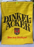 Dinkel Acker vintage canvas hanging beer banner