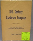 18th Century hardware company catalog