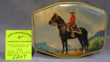 Canadian mounted police figural tin