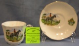 Canadian mounted police cup and saucer set
