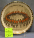 Royal Canadian mounted police souvenir plate