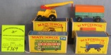 Group of four vintage Matchbox vehicles