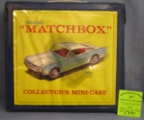 Vintage official Matchbox collectors display case