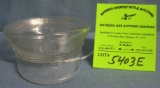 Antique glass WWII officers hat candy container
