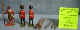 Group of vintage metal toys and collectibles