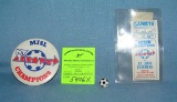 Group of vintage soccer collectibles