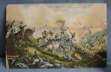 Early Civil War post card of Pickets Charge