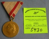 European bronze award medal and ribbon