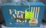 Vintage first aid kit complete in metal