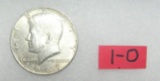 Kennedy Silver clad half-dollar coin dated 1967
