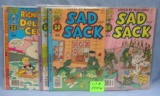 Group of 5 vintage Sad Sack comic books